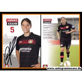 Autogramm Fussball (D) | Bayer Leverkusen | 2016 | Annike KRAHN