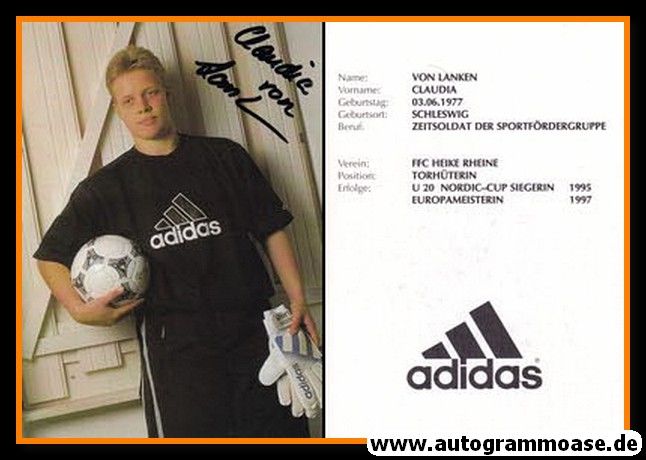 Autogramm Fussball (Damen) | FFC Heike Rheine | 1990er | Claudia VON LANKEN