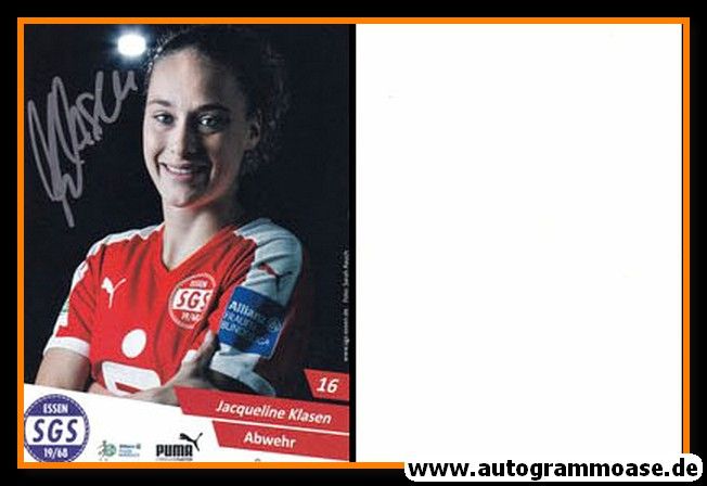 Autogramm Fussball (D) | SGS Essen | 2016 | Jacqueline KLASEN