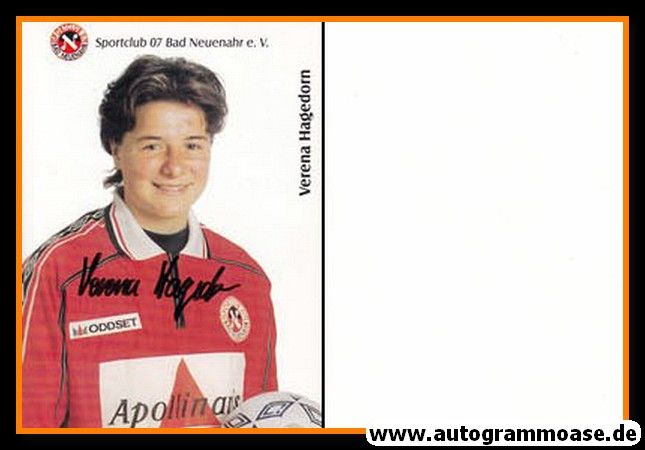 Autogramm Fussball (Damen) | SC Bad Neuenahr | 2000er | Verena HAGEDORN