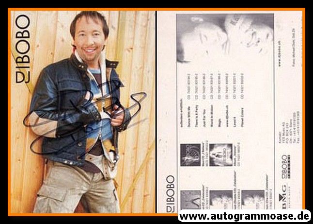 Autogramm Pop | DJ BOBO | 2002 "Celebration" (Portrait Color) BMG