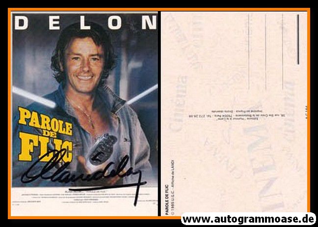 Autogramm Film (Frankreich) | Alain DELON | 1985 "Der Panther"