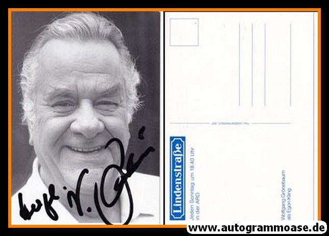 Autogramm TV | ARD | Wolfgang GRÖNEBAUM | 1990er "Lindenstrasse" (Portrait SW) Seip