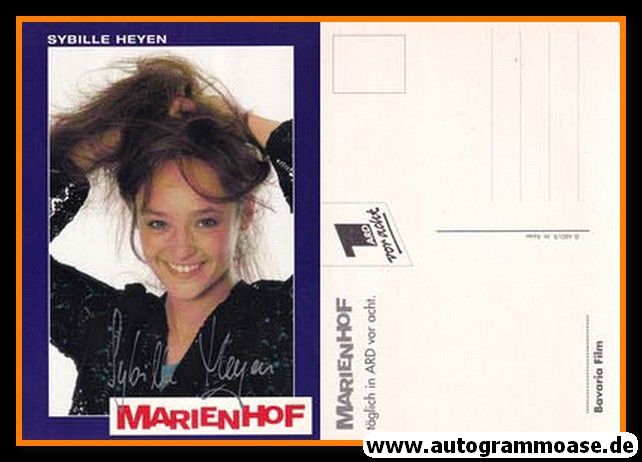 Autogramm TV | ARD | Sybille HEYEN | 1990er "Marienhof" (Portrait Color)