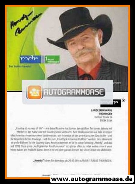 Autogramm Radio | MDR1 Thüringen | LOMAN | 2010er "Howdy"