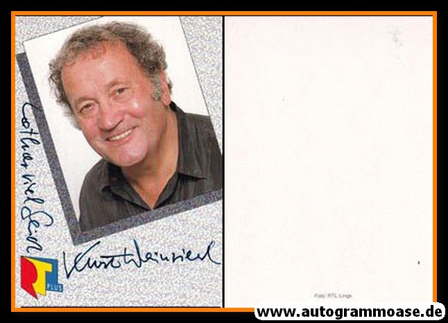 Autogramm TV | RTL | Kurt WEINZIERL | 1980er (Portrait Color)