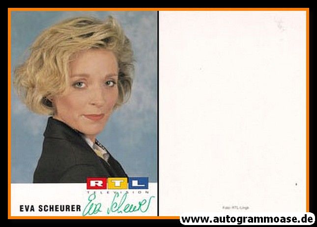 Autogramm TV | RTL | Eva SCHEURER | 1990er (Portrait Color)