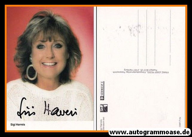 Autogramm TV | SWF | Sigi HARREIS | 1990er (Portrait Color Rüdel) Fritz