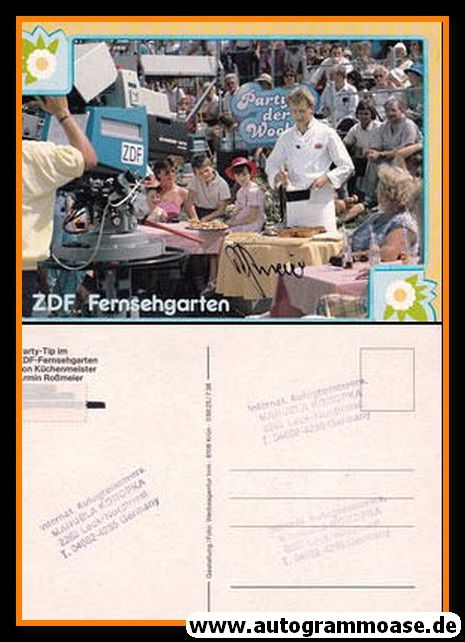 Autogramm TV | ZDF | Armin ROSSMEIER | 1990er "Fernsehgarten" (Kochszene Color)