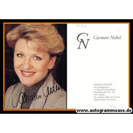 Autogramm TV / Volksmusik | Carmen NEBEL | 1990er (Portrait Color)