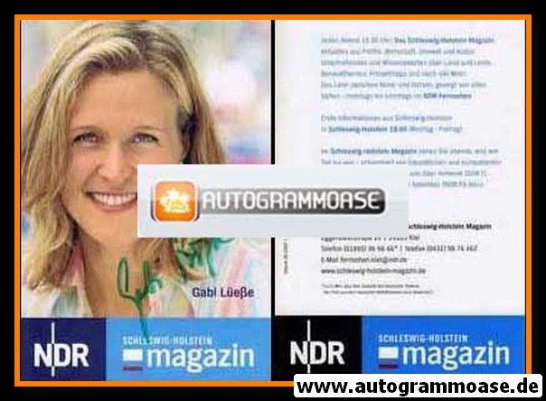 Autogramm TV | NDR | Gabi LÜESSE | 2007 "Schleswig-Holstein Magazin" (Garrels)