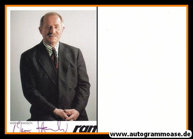 Autogramm TV | SAT1 | Werner HANSCH | 1990er "Ran"