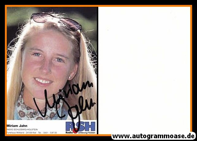 Autogramm Radio | R.SH | Miriam JAHN | 1990er (Portrait Color)