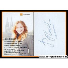 Autogramm Wirtschaft | Joy FLORISCH | 2010er (Portrait Color) Wüstenrot