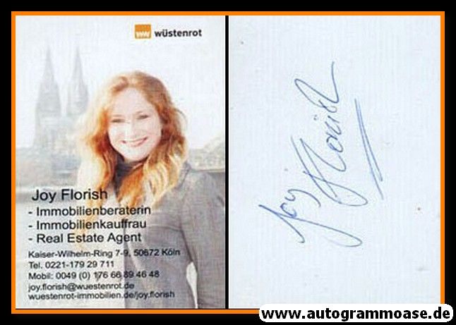 Autogramm Wirtschaft | Joy FLORISCH | 2010er (Portrait Color) Wüstenrot
