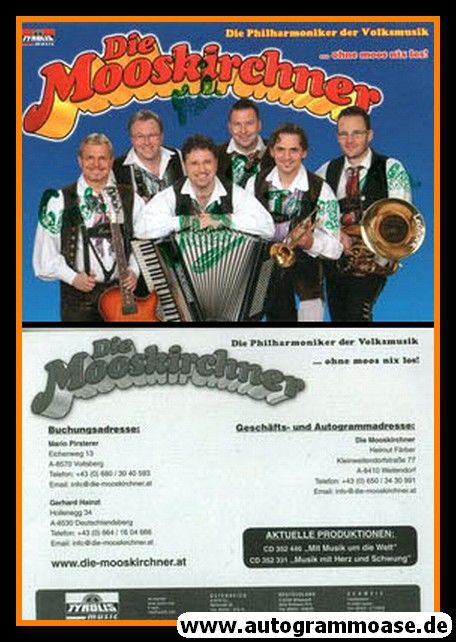 Autogramme Volksmusik | DIE MOOSKIRCHNER | 2008 "Mit Musik Um Die Welt" Tyrolis