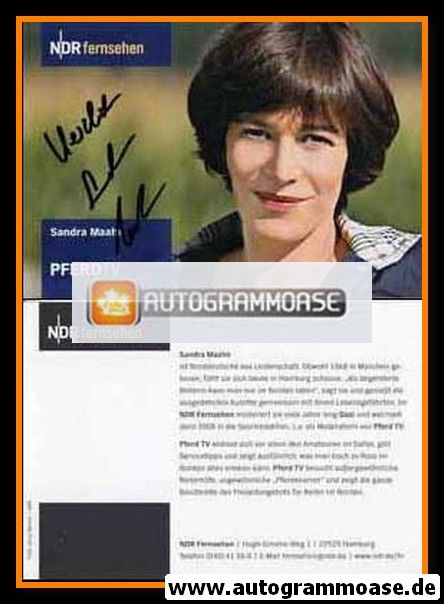 Autogramm TV | NDR | Sandra MAAHN | 2000er "Pferd TV"