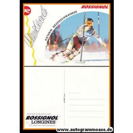 Autogramm Ski Alpin | Katrin NEUENSCHWANDER | 1990er (Renszene Color) Rossignol