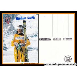 Autogramm Ski Alpin | Martina ACCOLA | 1990er (Portrait Color) Banque Suisse