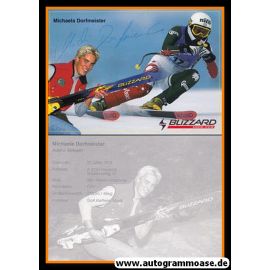 Autogramm Ski Alpin | Michaela DORFMEISTER | 1990er (Collage Color) Blizzard