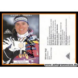 Autogramm Ski Alpin | Miriam VOGT | 1993 (Portrait Color) WM-Gold