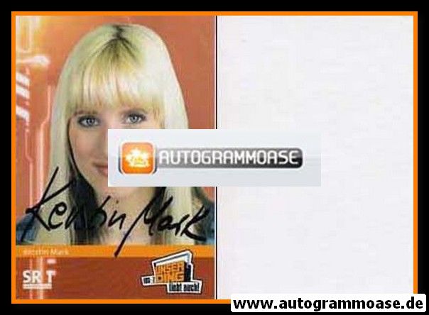 Autogramm Radio | SR1 Europawelle | Kerstin MARK | 2000er (Portrait Color) 1