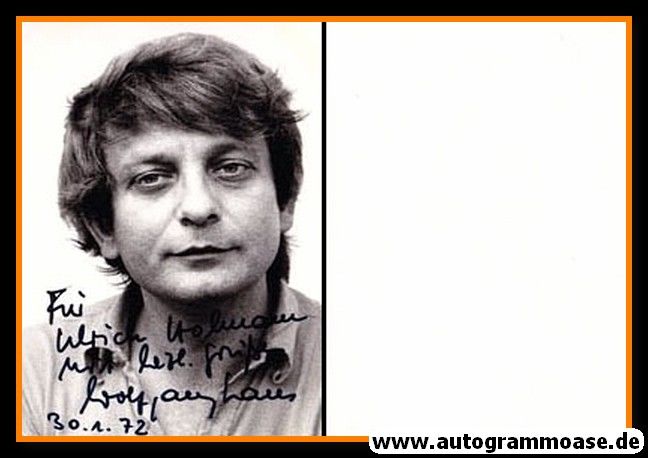 Autogramm Schauspieler | UNBEKANNT 20230006 Wolfgang Lauer | 1970er Foto (Portrait SW)