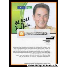 Autogramm Radio | MDR1 Thüringen | Bernd MARTIN | 2010er (Portrait Color)