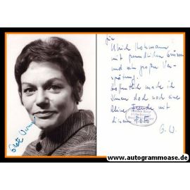 Autogramm Schauspieler | Grete WURM | 1970er (Portrait SW) + Widmung