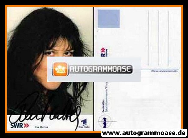 Autogramm TV | ARD | Eva MATTES | 2001 "Tatort" (SWR)