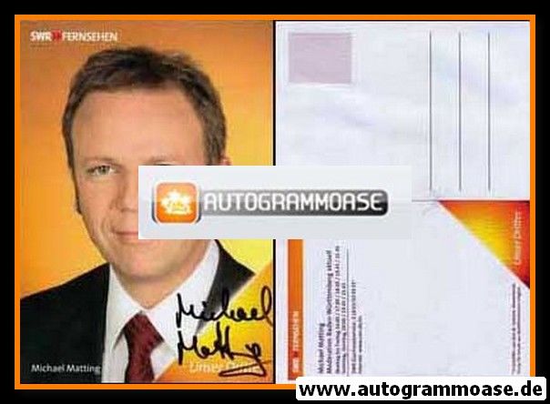 Autogramm TV | SWR | Michael MATTING | 2000er "Baden-Württemberg Aktuell"