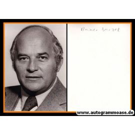 Autogramm Politik | CDU | Rainer BARZEL | 1970er (Portrait SW)