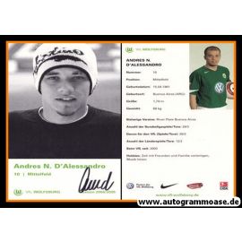 Autogramm Fussball | VfL Wolfsburg | 2004 | Andres D´ALESSANDRO