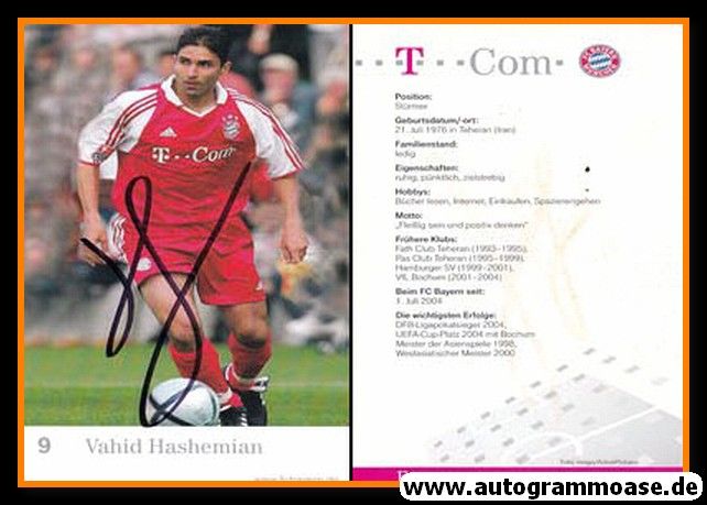 Autogramm Fussball | FC Bayern München | 2004 | Vahid HASHEMIAN