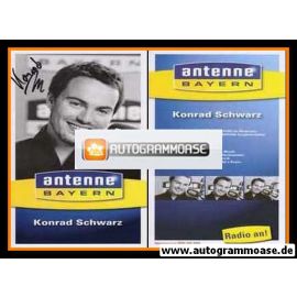 Autogramm Radio | Antenne Bayern | Konrad SCHWARZ | 2000er (Portrait SW)