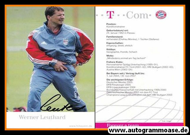 Autogramm Fussball | FC Bayern München | 2005 | Werner LEUTHARD