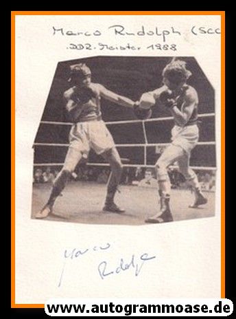 Autograph Boxen | Marco RUDOLPH (1992 Olympia-Silber)