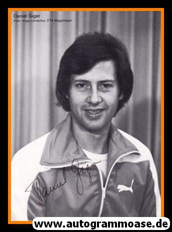 Autogramm Fechten | Daniel GIGER | 1970er (Portrait SW) Olympia-Silber Schweiz