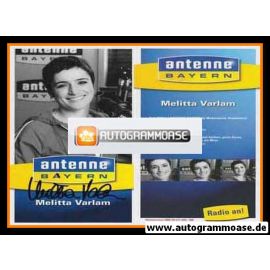 Autogramm Radio | Antenne Bayern | Melitta VARLAM | 2000er (Portrait SW)
