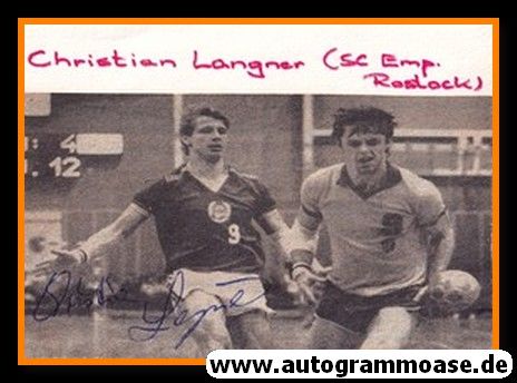 Autograph Handball | DDR | Christian LANGNER 