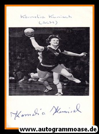 Autograph Handball (D) | DDR | Kornelia KUNISCH (1980 Olympia-Bronze)