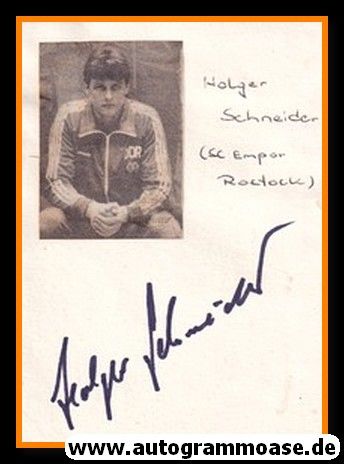 Autograph Handball | DDR | Holger SCHNEIDER 