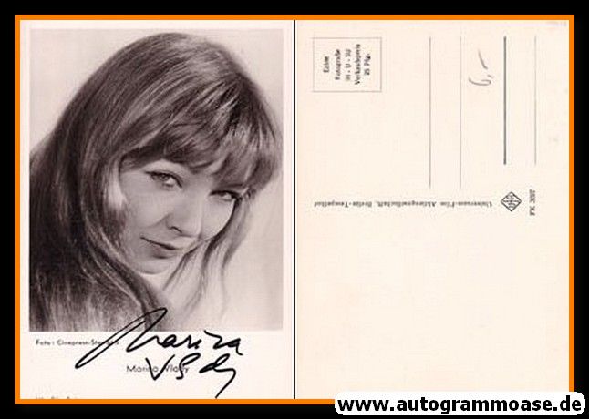 Autogramm Film (Frankreich) | Marina VLADY | 1960er (Portrait SW) UFA FK3097
