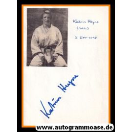 Autograph Judo | Katrin HEYNE (DDR 1980er)