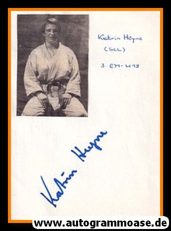 Autograph Judo | Katrin HEYNE (DDR 1980er)