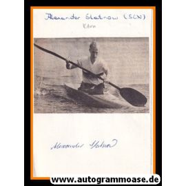 Autograph Kanu | Alexander SLATNOW (Weltmeister 1970er DDR) 