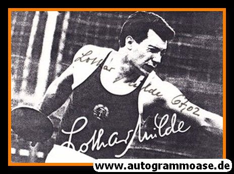 Autograph Diskuswurf | Lothar MILDE (OS-Silber 1968 DDR)