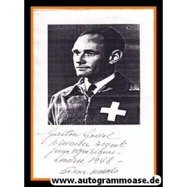 Autograph Gehen | Gaston GODEL (OS-Silber 1948 Schweiz)