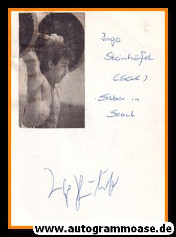 Autograph Gewichtheben | Ingo STEINHÖFEL (DDR 1980er)