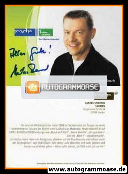 Autogramm Radio | MDR1 Sachsen | Heiko RASCH | 2010er (Portrait Color)